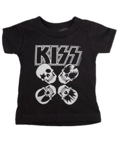 Kiss T-shirt til baby | Skulls